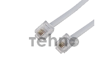 Телефонный шнур, удлинитель RJ-11(6P-4C), длина 20 метров, белый REXANT