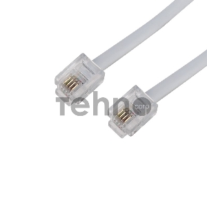 Телефонный шнур, удлинитель RJ-11(6P-4C), длина 20 метров, белый REXANT