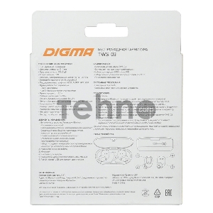 Гарнитура вкладыши Digma TWS-03 черный беспроводные bluetooth (в ушной раковине) Гарнитура вкладыши Digma TWS-03 черный беспроводные bluetooth (в ушной раковине)