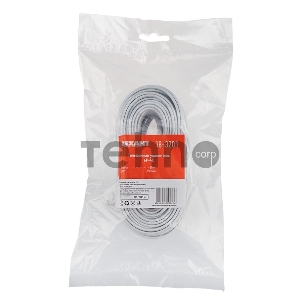 Телефонный шнур, удлинитель RJ-11(6P-4C), длина 20 метров, белый REXANT