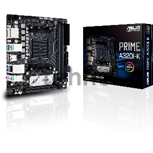 Материнская плата Asus PRIME A320I-K Soc-AM4 AMD A320 2xDDR4 mini-ITX AC`97 8ch(7.1) GbLAN RAID+HDMI+DP