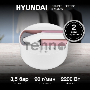 Парогенератор Hyundai H-SS02470 2200Вт белый/розовый