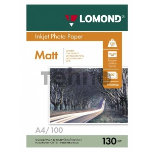 Фотобумага Lomond 0102004 A4/130г/м2/100л./белый матовое/матовое для струйной печати