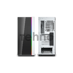 Корпус Deepcool MATREXX 55 V3 ADD-RGB WH 3F без БП, большое боковое окно, 3xRGB LED 120мм ветилятора спереди, RGB LED спереди, белый, ATX