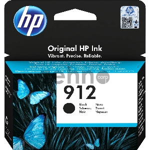 Картридж струйный HP 912 3YL80AE черный (300стр.) для HP DJ IA OfficeJet 801x/802x