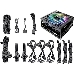 Блок питания Thermaltake ATX 850W Toughpower iRGB Plus 80+ gold (24+4+4pin) APFC 140mm fan color LED 12xSATA Cab Manag RTL, фото 2