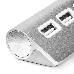 Контроллер Greenconnect USB 2.0 Хаб GCR-UH224S на 4 порта  0,15m , silver (GCR-UH224S), фото 2