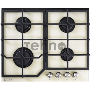 Газовая варочная поверхность Lex GVG 6042 IV LIGHT слоновая кость