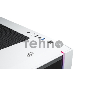 Корпус Deepcool MATREXX 55 V3 ADD-RGB WH 3F без БП, большое боковое окно, 3xRGB LED 120мм ветилятора спереди, RGB LED спереди, белый, ATX