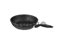 Сковорода Великие Реки Жар-26К литая классическая каменная черная 26 см