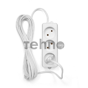 Удлинитель Гарнизон EL-E3-W-5, 3 розетки допустимый ток 6А, длина 5м