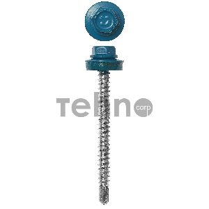 Саморезы СКД кровельные, RAL 5009 небесно-голубой, 35 х 4.8 мм, 1 800 шт, для деревянной обрешетки, ЗУБР