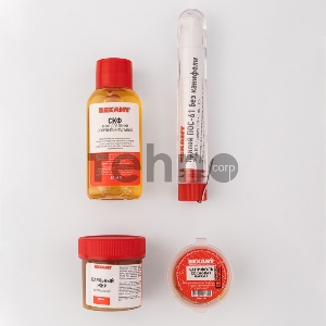 Набор К4 для пайки REXANT универсальный (припой, канифоль, паяльный жир, флюс СКФ)