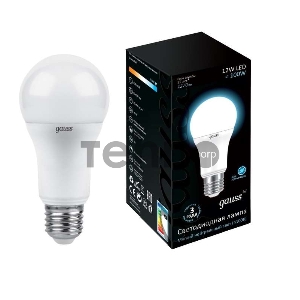 Лампа светодиодная GAUSS LD102502212  LED A60 globe 12W E27 4100K