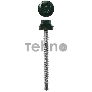 Саморезы СКД кровельные, RAL 6005 зеленый насыщенный, 35 х 4.8 мм, 1 800 шт, для деревянной обрешетки, ЗУБР Профессионал