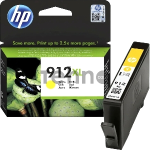 Картридж HP 912XL струйный желтый увеличенной ёмкости (825 стр)
