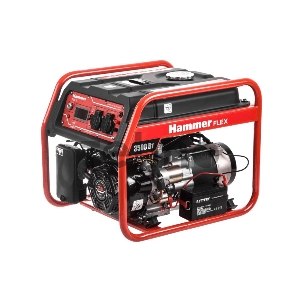 Бензоэлектростанция Hammer Flex GN4000E  электрозапуск 3.5КВт 220В 50Гц бак 20л непр.13ч