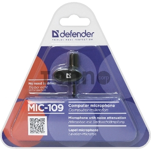 Микрофон MIC-109 BLACK 64109 DEFENDER
