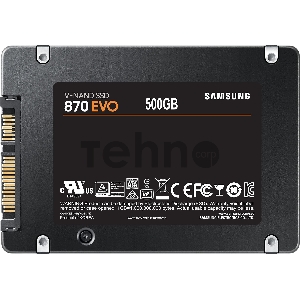 Накопитель SSD Samsung 500Gb 870 EVO MZ-77E500B/EU (SATA3)