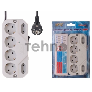 Сетевой фильтр Most СHV 5м (6 розеток) белый (коробка)