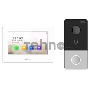 Комплект IP-видеодомофона HiWatch DS-D100IKWF(B) Комплект IP-видеодомофона HiWatch DS-D100IKWF(B)