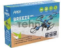 Квадрокоптер Hiper Breeze FPV 480р WiFi ПДУ черный