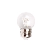 Лампа шар e27 6 LED  Ø45мм - красная, прозрачная колба, эффект лампы накаливания, фото 1