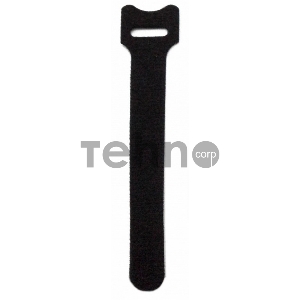 Хомут для кабеля Hyperline WASN-150-BK-10 липучка с мягкой застежкой, 150x15 мм, черный (10 шт.)