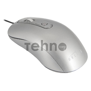 Мышь Oklick 155M серебристый оптическая (1600dpi) USB (3but)