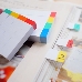 Закладки самокл. индексы бумажные Hopax 21611 12x50мм 4цв.в упак. 100лист с цветным краем европодвес, фото 2