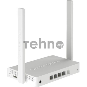 Роутер беспроводной Keenetic DSL (KN-2010) с модемом VDSL2/ADSL2+, Mesh Wi-Fi N300, 4-портовым Smart-коммутатором и портом USBИнтернет-центр