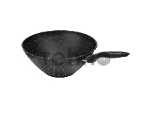 Сковорода ВОК Великие Реки Жар-28КВ литая, классическая каменная черная 28см