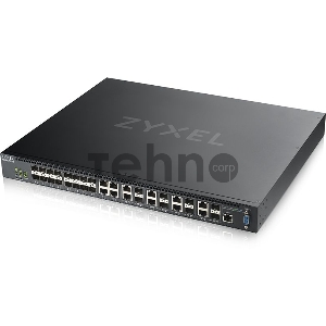 Коммутатор Zyxel XS3800-28 L2+ switch , 4xRJ-45: 1 / 2.5 / 5 / 10G, 8xCombo (SFP: 1 / 10G, RJ-45: 1 / 2.5 / 5 / 10G), 16xSFP +