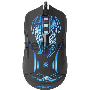 Мышь Defender Bionic GM-250L [52250] {Проводная игровая мышь, оптика,6кнопок,800-3200dpi}
