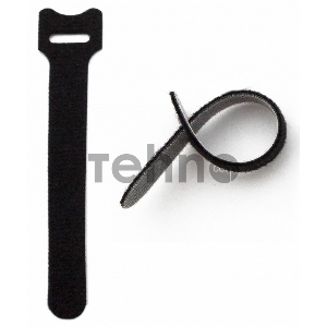 Хомут для кабеля Hyperline WASN-150-BK-10 липучка с мягкой застежкой, 150x15 мм, черный (10 шт.)