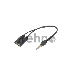 Переходник Defender Headset Jack 2*3.5jack—3.5 4pin jack 0,15м