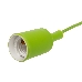 Патрон E27 силиконовый со шнуром 1 м зеленый REXANT, фото 5