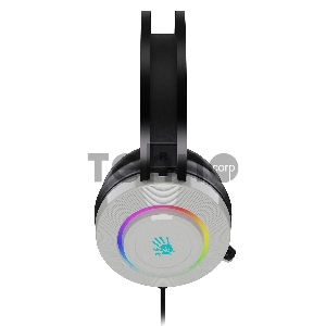 Наушники с микрофоном A4Tech Bloody G521 белый 2.3м мониторные оголовье (G521 (WHITE))