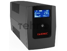 Источник бесперебойного питания ИБП Info LCD 1500В.А IEC C13 (4) USB + RJ45 DKC INFOLCD1500I