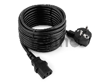 Кабель Gembird Power 250V 10A EUR, VDE Кабель питания сетевой, Евровилка, заземление, 5m (PC-186-VDE-5M)