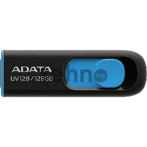 Флеш Диск 128GB ADATA UV128, USB 3.0, черный/синий