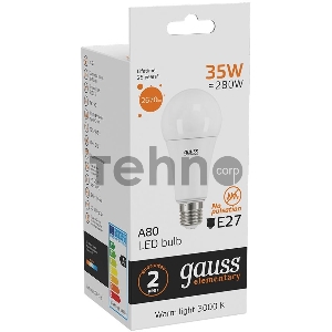 Лампа светодиодная Elementary A67 35Вт 3000К E27 2670лм Gauss 70215