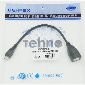 Кабель USB Behpex OTG USB(f)/MicroUSB (0.2м)