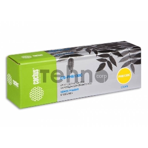 Тонер Картридж Cactus CS-PH6130C (106R01282) голубой для Xerox 6130/6130n (1900стр.)