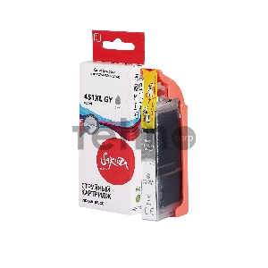 Струйный картридж Sakura 6476B001 (451XL GY ) для Canon, серый, 10,2 мл., 350 к.