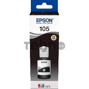 Картридж струйный Epson 105BK C13T00Q140 черный (8000стр.) (140мл) для Epson L7160/7180