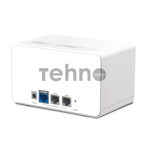 Домашняя Mesh Wi‑Fi система AX6000 Whole Home Mesh Wi-Fi 6 SystemSPEED: 1148 Mbps at 2.4 GHz + 4804 Mbps at 5 GHzSPEC: Internal Antennas, 1× 2.5 Gbps Port (WAN/LAN auto-sensing), 2× Gigabit Ports (WAN/LAN auto-sensing), 1024-QAM, OFDMA, HE160FEATURE: MERCUSYS APP, Router/AP
