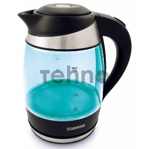 Чайник электрический Starwind  SKG2219 1.8л. 2200Вт бирюзовый (корпус: стекло)