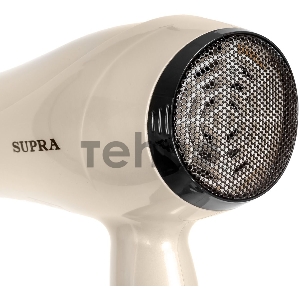 Фен SUPRA PHS-2205L (Мощность 2200 Вт. 2 скорости воздушного потока. 3 режима нагрева. Функция «Холодный обдув». Функция ионизации воздуха. Насадки: концентратор\ диффузор.)