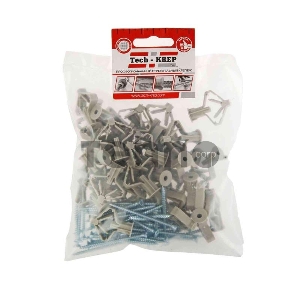 Дюбель для гипсокартона бабочка 10х50 с сам. 4х60 (уп.40шт) пакет Tech-Krep 126702